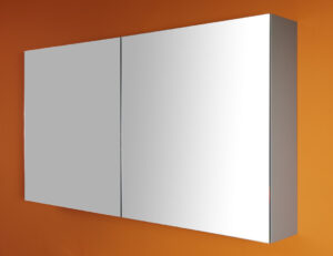Blinq Omaha spiegelkast 120 cm.met 2 deuren zonder verlichting wit