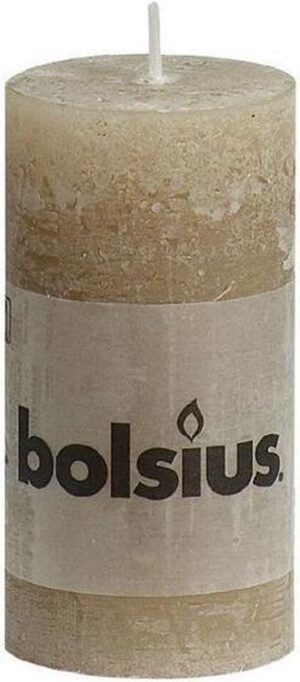 Bolsius Rustiek Stompkaars - 100/50 mm - 8 stuks - Beige
