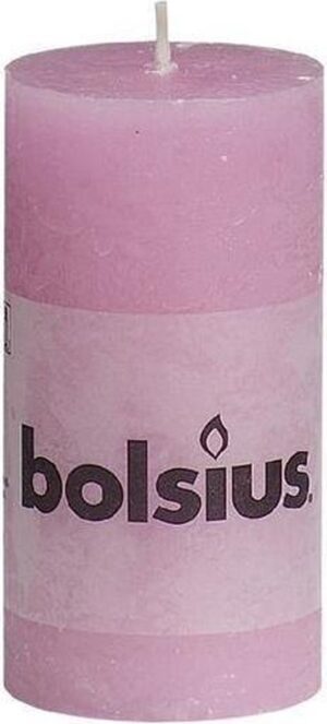 Bolsius Rustiek Stompkaars - 100/50 mm - 8 stuks - Roze