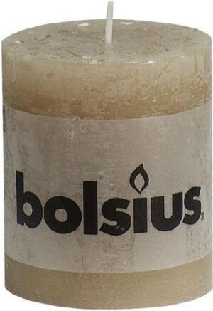 Bolsius Stompkaars 80/68 rustiek Pastelbeige (per 6 stuks)