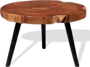 Boomstam salontafel massief acaciahout (55-60)x40 cm
