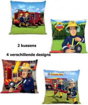 Brandweerman Sam sierkussen - kussen | 2 stuks - 4 designs