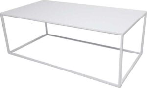 By46 - Salontafel blanc - chique champagne - metaal - 90 x 56 x 40 cm