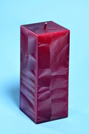 Candles by Milanne Kwadrant Stompkaars - Bourdeaux Rood - 16 cm