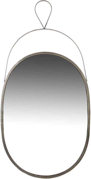 Casa Vivante - Nanne spiegel ovaal glas bruin-l93xb48