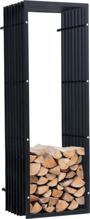 Clp Irving - Brandhoutrek - Wandrek - - zwart matmetaal 50 x 40 x 150 cm
