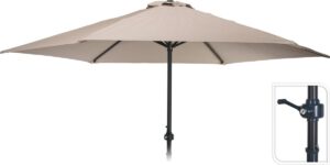 Deluxe parasol - Ø250cm diameter - taupe