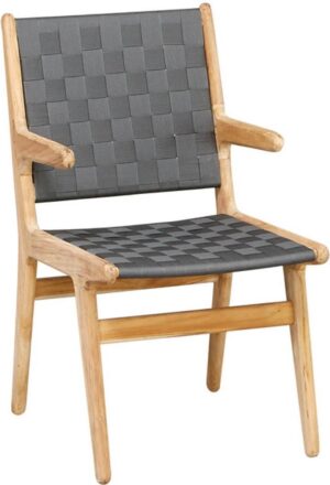 Design stoel - apple Bee stoel - tuinstoel Juul met arm - grijs