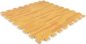 EVA FOAM tegels hout 62x62x1,2cm (set van 12 tegels + randen)
