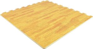 EVA FOAM tegels hout 62x62x1,2cm (set van 4 tegels + randen)
