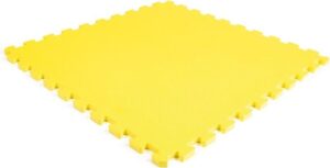 EVA foam tegel geel 62x62x1,4cm (set 100 stuks)
