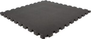 EVA foam tegel zwart 62x62x1,4cm (set 10 stuks)