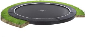 EXIT Supreme groundlevel trampoline ø427cm - zwart