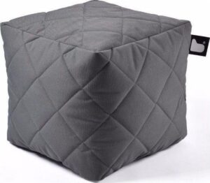 Extreme lounging B-Box Quilted Poef - Grijs
