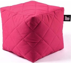Extreme lounging B-Box Quilted Poef - Roze