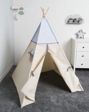 FUJL - Tipi Tent - Speeltent - Wigwam - kinder tipi - Light Blue