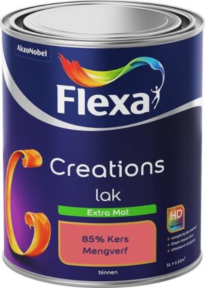 Flexa Creations - Lak Extra Mat - Mengkleur - 85% Kers - 1 liter