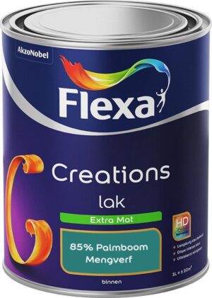 Flexa Creations - Lak Extra Mat - Mengkleur - 85% Palmboom - 1 liter
