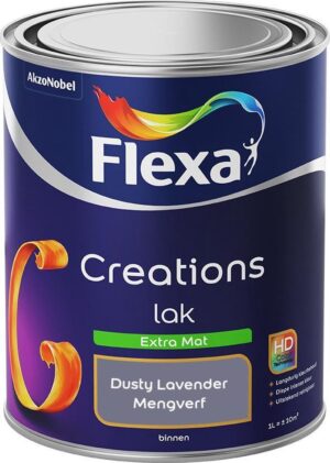 Flexa Creations - Lak Extra Mat - Mengkleur - Dusty Lavender - 1 Liter