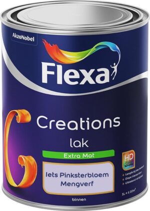 Flexa Creations - Lak Extra Mat - Mengkleur - Iets Pinksterbloem - 1 liter