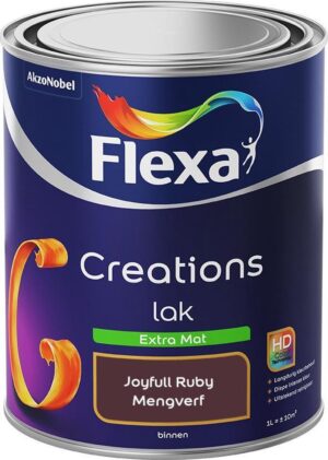Flexa Creations - Lak Extra Mat - Mengkleur - Joyfull Ruby - 1 liter