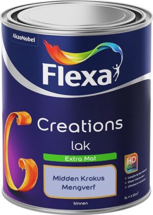 Flexa Creations - Lak Extra Mat - Mengkleur - Midden Krokus - 1 liter