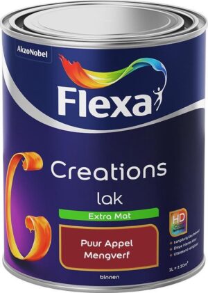 Flexa Creations - Lak Extra Mat - Mengkleur - Puur Appel - 1 liter