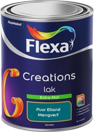 Flexa Creations - Lak Extra Mat - Mengkleur - Puur Eiland - 1 liter