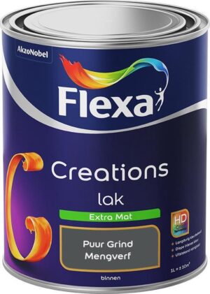 Flexa Creations - Lak Extra Mat - Mengkleur - Puur Grind - 1 liter