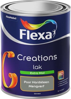 Flexa Creations - Lak Extra Mat - Mengkleur - Puur Hardsteen - 1 liter