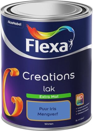 Flexa Creations - Lak Extra Mat - Mengkleur - Puur Iris - 1 liter