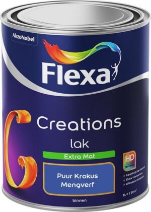 Flexa Creations - Lak Extra Mat - Mengkleur - Puur Krokus - 1 liter