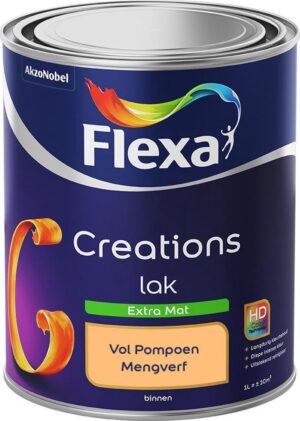 Flexa Creations - Lak Extra Mat - Mengkleur - Vol Pompoen - 1 liter
