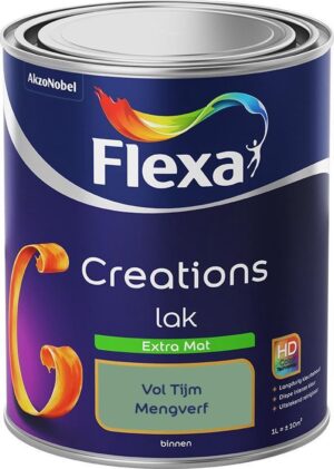 Flexa Creations - Lak Extra Mat - Mengkleur - Vol Tijm - 1 Liter
