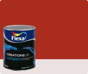 Flexa Creations - Lak Zijdeglans - 3027 - Vibrant Red - 750 ml