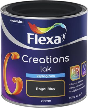 Flexa Creations - Lak Zijdeglans - Royal Blue - 250 ml