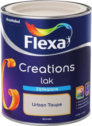 Flexa Creations - Lak Zijdeglans - Urban Taupe - 750 ml