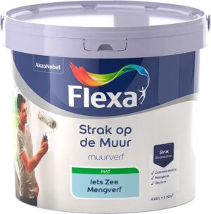 Flexa - Strak op de muur - Muurverf - Mengcollectie - Iets Zee - 5 Liter