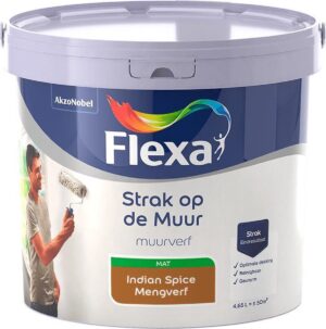 Flexa - Strak op de muur - Muurverf - Mengcollectie - Indian Spice - 5 Liter