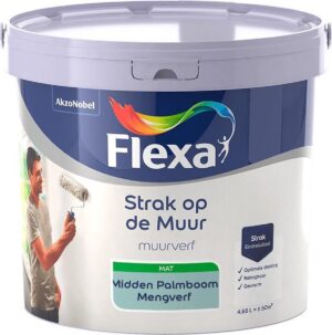 Flexa - Strak op de muur - Muurverf - Mengcollectie - Midden Palmboom - 5 Liter