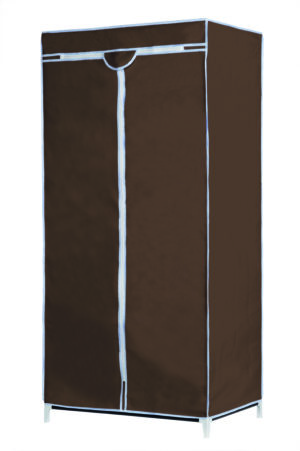 Garderobekast Bruin - 160x75x50cm - textiel