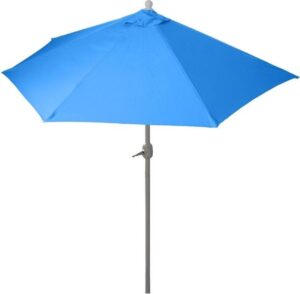 Halve parasol muurparasol balkon parasol Blauw 270 cm