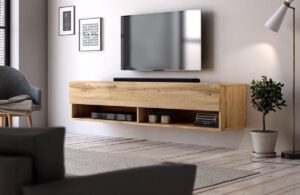 Hangend Tv Meubel Eiken 140 cm - Modern Strak Design