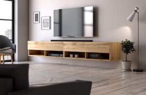 Hangend Tv Meubel Eiken 200 cm - Modern Strak Design