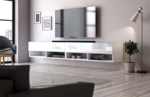 Hangend Tv Meubel Hoogglans Wit 200 cm - Modern Strak Design