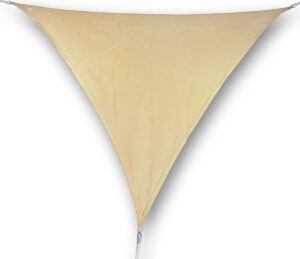 Hanse® a-symetrisch driehoekig waterdicht schaduwdoek 4x4x5,8m - Zand