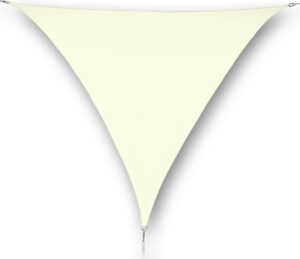 Hanse® driehoekig schaduwdoek -zonnedoek - 4 x 4 x 4 m - Creme