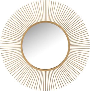 J-Line Spiegel Spijl rond goud Ø110