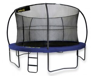 Jumpking trampoline met net en ladder JumpPod Deluxe 426 cm blauw (2016)