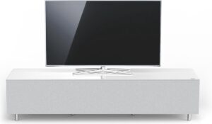 Just-Racks JRL1654T-SNG | tv-meubel voor soundbar in hoogglans wit - 1.65m breed